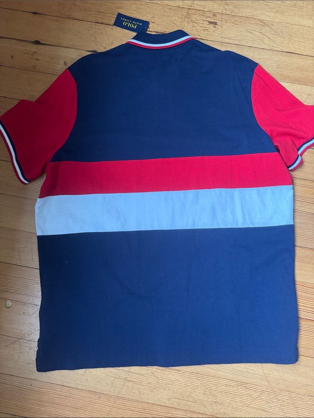 Polo by Ralph Lauren Navy, Red & White Striped Polo 1967 - Picture 3 of 3